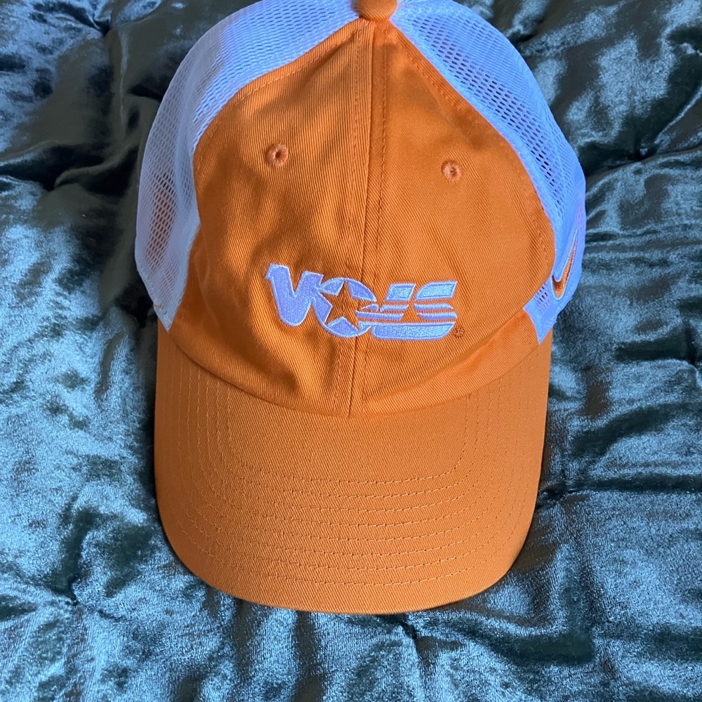 Nike Orange and White Cap